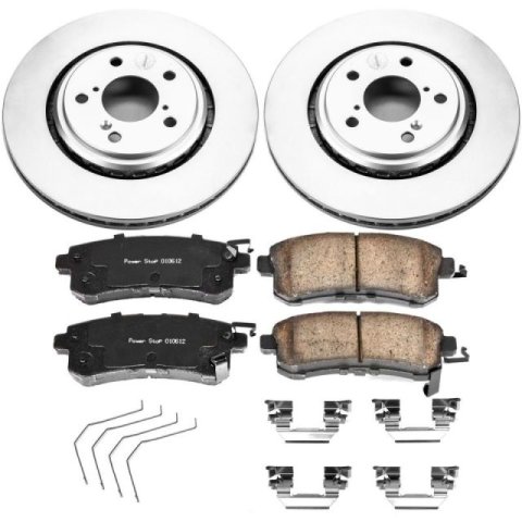 Power Stop 19-20 Honda Passport Front & Rear Z17 Evolution Geomet Coated Brake Kit (1x psbCRK6959, 1x psbCRK7727) thumbnail 3