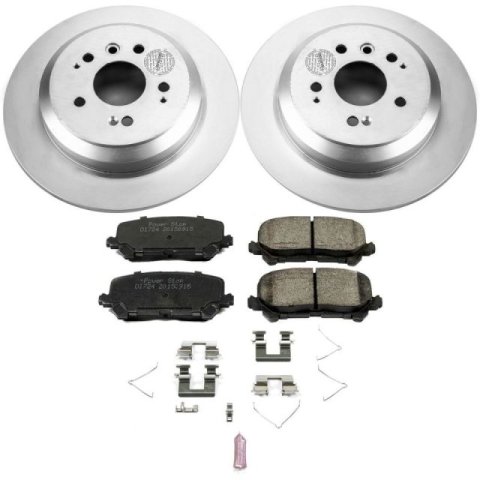 Power Stop 19-20 Honda Passport Front & Rear Z17 Evolution Geomet Coated Brake Kit (1x psbCRK6959, 1x psbCRK7727) thumbnail 4