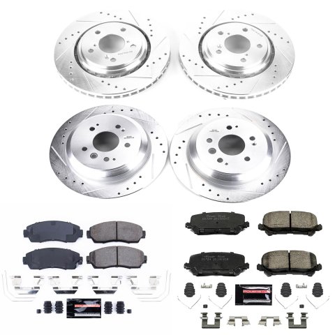 Power Stop 19-20 Honda Passport Front & Rear Z23 Evolution Sport Brake Kit (1x psbK6959, 1x psbK7727) thumbnail 9