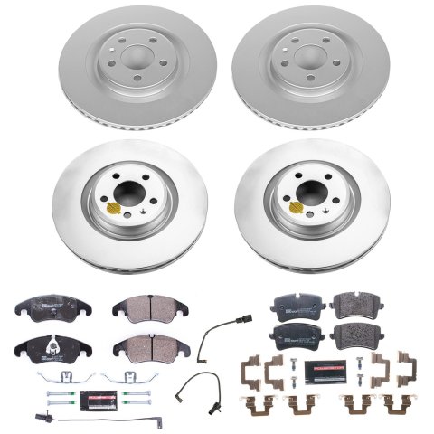 Power Stop 14-18 Audi A6 Front & Rear Euro-Stop Brake Kit (1x psbESK6140, 1x psbESK6139) thumbnail 5