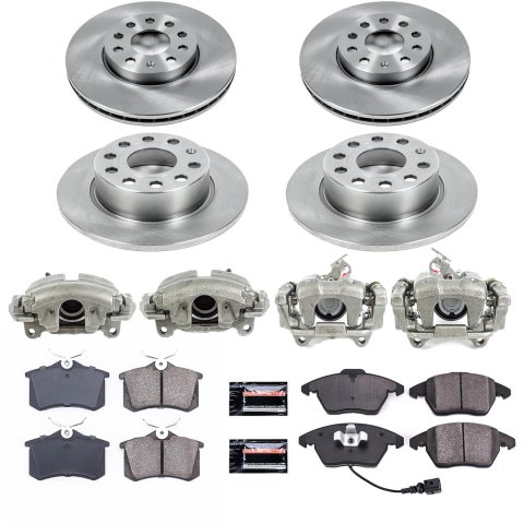 Power Stop 2019 Volkswagen Beetle Front & Rear Autospecialty Brake Kit w/Calipers (1x psbKCOE4623, 1x psbKCOE5671A) thumbnail 2
