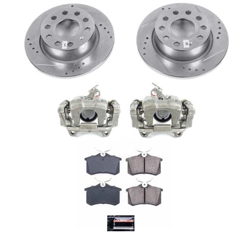 Power Stop 2019 Volkswagen Beetle Front & Rear Autospecialty Brake Kit w/Calipers (1x psbKCOE4623, 1x psbKCOE5671A) thumbnail 3