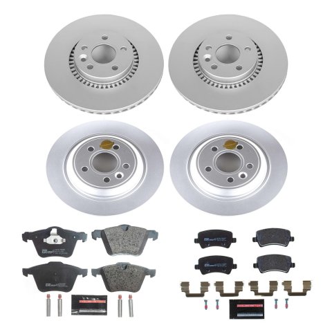 Power Stop 17-18 Volvo S60 Front & Rear Euro-Stop Brake Kit (1x psbESK4704, 1x psbESK4698A) thumbnail 1