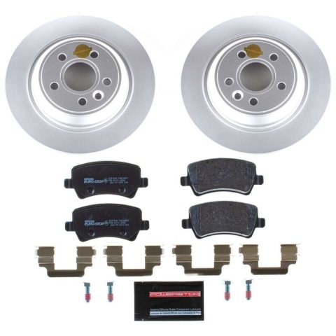 Power Stop 17-18 Volvo S60 Front & Rear Euro-Stop Brake Kit (1x psbESK4704, 1x psbESK4698A) thumbnail 4