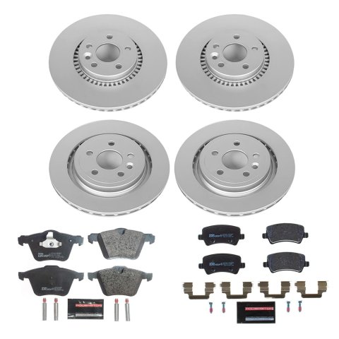 Power Stop 15-18 Volvo S60 Front & Rear Euro-Stop Brake Kit (1x psbESK4702, 1x psbESK4698A) thumbnail 5