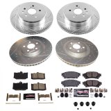 Power Stop 13-19 Lexus GS350 Front & Rear Z26 Street Warrior Brake Kit (1x psbK6514-26, 1x psbK8418-26) thumbnail 2