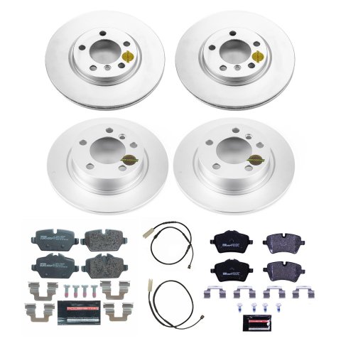 Power Stop 11-16 Mini Cooper Countryman Front & Rear Euro-Stop Brake Kit (1x psbESK6665, 1x psbESK6664) thumbnail 5