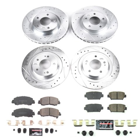 Power Stop 2018 Mitsubishi Eclipse Cross Front & Rear Z23 Evolution Sport Brake Kit (1x psbK8434, 1x psbK8424) thumbnail 9