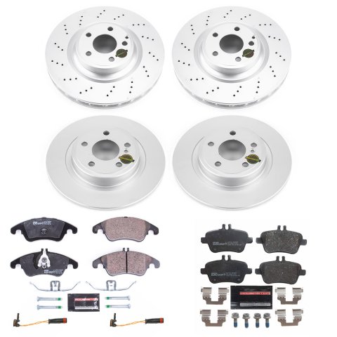 Power Stop 2017 Mercedes-Benz SLC300 Front & Rear Euro-Stop Brake Kit (1x psbESK6893, 1x psbESK6895) thumbnail 5