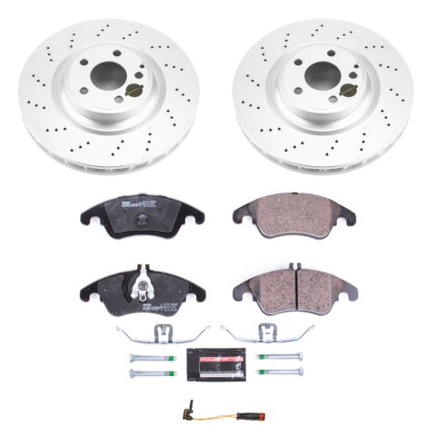 Power Stop 2017 Mercedes-Benz SLC300 Front & Rear Euro-Stop Brake Kit (1x psbESK6893, 1x psbESK6895) thumbnail 7
