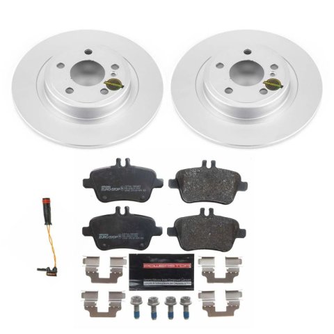 Power Stop 2017 Mercedes-Benz SLC300 Front & Rear Euro-Stop Brake Kit (1x psbESK6893, 1x psbESK6895) thumbnail 9