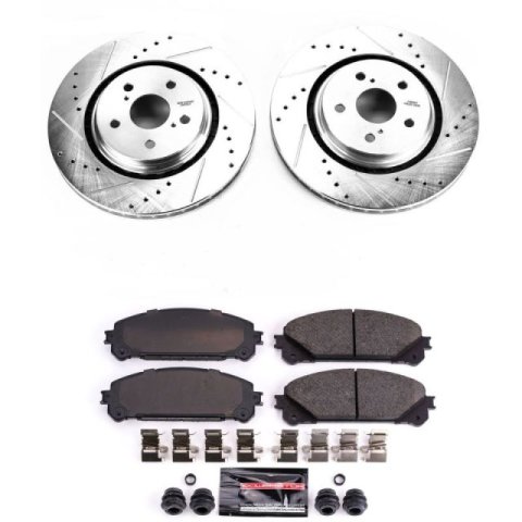Power Stop 20-21 Toyota Avalon Front & Rear Z23 Evolution Sport Brake Kit (1x psbK8333, 1x psbK7688) thumbnail 2