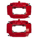 PowerStop Z23 Evolution Sport Brake Upgrade Kits with Calipers for 2003-2008 350Z, 2003-2004 G35 - KC4488A Disc Kits, Kits, Front and Rear, Cross-drilled/Slotted Rotors, Red Calipers, Infiniti, Nissan, Kit thumbnail 9