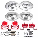 Power Stop 02-04 Honda CR-V Front & Rear Z26 Street Warrior Brake Kit w/Calipers (1x psbKC1043-26, 1x psbKC6172-26) thumbnail 8