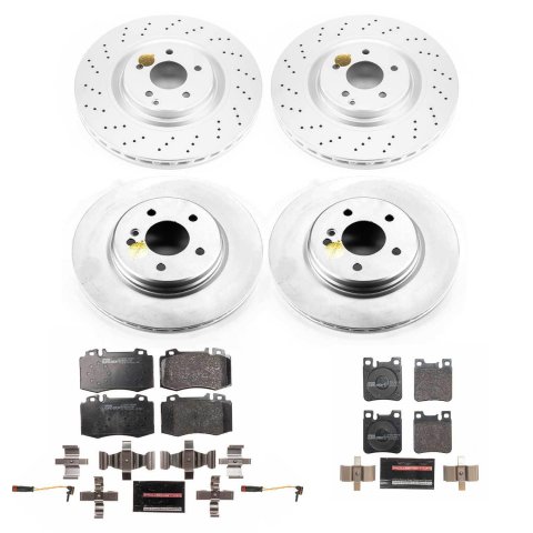 Power Stop 03-06 Mercedes-Benz CLK500 Front & Rear Euro-Stop Brake Kit (1x psbESK6585, 1x psbESK6718) thumbnail 6