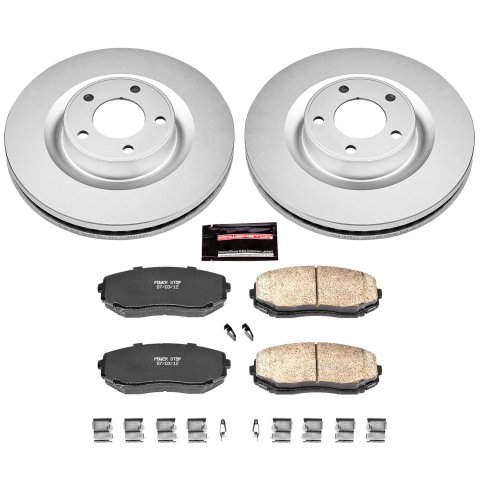 Power Stop 13-14 Ford Edge Front & Rear Z17 Coated Brake Kit (1x psbCRK3057, 1x psbCRK8846) thumbnail 4