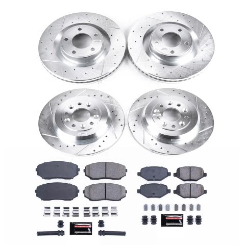 Power Stop 13-14 Ford Edge Front & Rear Z23 Evolution Brake Kit (1x psbK3057, 1x psbK8846) thumbnail 7