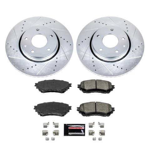 Power Stop 2021 Mazda 6 Front & Rear Z23 Evolution Brake Kit (1x psbK8068, 1x psbK8840) thumbnail 2