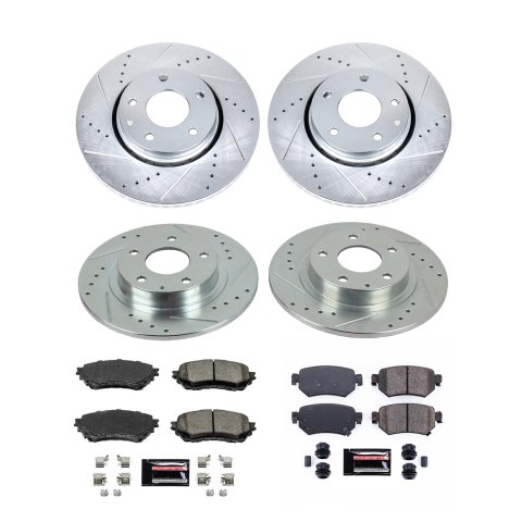 Power Stop 2021 Mazda 6 Front & Rear Z23 Evolution Brake Kit (1x psbK8068, 1x psbK8840) thumbnail 3