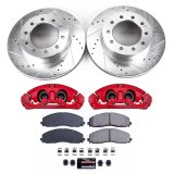 Power Stop 2016 Ford F-350 Super Duty Front Z23 Evolution Kit W/Cals (1x psbZ23-1680, 1x psbS5486, 1x psbAR85113XL, 1x psbAR85113XR) thumbnail 2