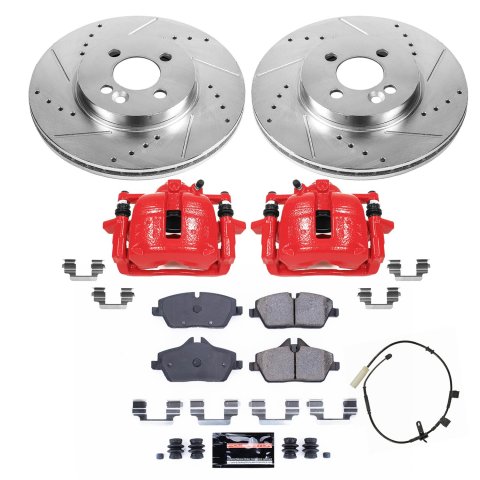 Power Stop 2011 Mini Cooper Front Z23 Evolution Kit W/Cals (1x psbS3320, 1x psbK8842)