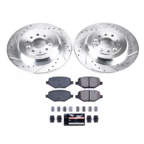 Power Stop 13-14 Ford Edge Front & Rear Z23 Evolution Kit W/Cals (1x psbS5298, 1x psbK3057, 1x psbS5026A, 1x psbK8846) thumbnail 2