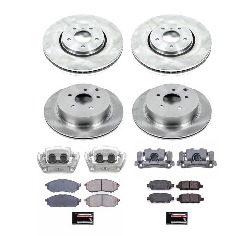 Power Stop 2014 Infiniti QX70 Front & Rear Autospecialty Kit w/Calipers (Bundled Kit) thumbnail 1