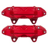 PowerStop Z23 Evolution Sport Brake Upgrade Kits with Calipers for 2015-2024 4RUNNER, 2016-2023 GX460 - KC5874A Disc Kits, Calipers, Cross-drilled/Slotted Rotors, Red Calipers, Front and Rear, Lexus, Toyota, Kit thumbnail 7