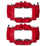 PowerStop Z23 Evolution Sport Brake Upgrade Kits with Calipers for 2015-2024 4RUNNER, 2016-2023 GX460 - KC5874A Disc Kits, Calipers, Cross-drilled/Slotted Rotors, Red Calipers, Front and Rear, Lexus, Toyota, Kit thumbnail 8
