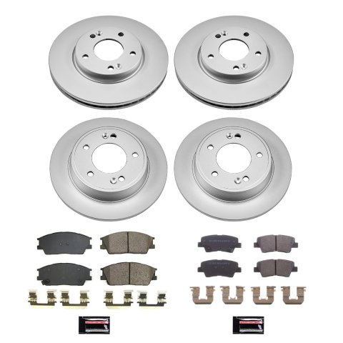 Power Stop 20-21 Kia Soul Front & Rear Z17 Coated Brake Kit (1x psbCRK6501, 1x psbCRK8663) thumbnail 5