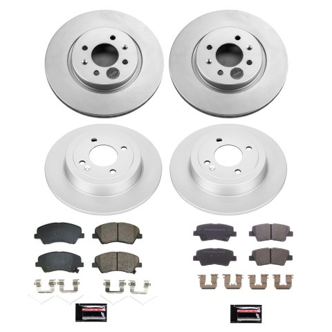 Power Stop 2018 Kia Rio Front & Rear Z17 Coated Brake Kit (1x psbCRK6507, 1x psbCRK8699) thumbnail 5