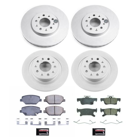 Power Stop 17-18 Buick Envision Front & Rear Z17 Coated Brake Kit (1x psbCRK7661, 1x psbCRK8624) thumbnail 7