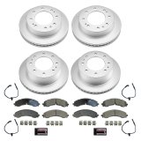 Power Stop 2020 GMC Sierra 2500 HD Front & Rear Z17 Coated Brake Kit (2x psbAR82155EVC, 2x psbAR82153EVC, 4x psbSW-1218, 2x psb17-2250) thumbnail 4