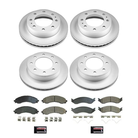 Power Stop 2021 GMC Savana 3500 Front & Rear Z17 Coated Brake Kit (1x psbCRK8767, 1x psbCRK8746) thumbnail 4