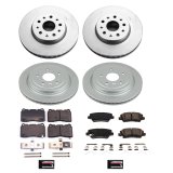Power Stop 2019 Cadillac CTS Front & Rear Z17 Coated Brake Kit (1x psbCRK7001, 1x psbCRK8965) thumbnail 5