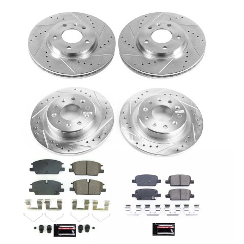 Power Stop 2021 Chevrolet Malibu Front & Rear Z23 Evolution Brake Kit (1x psbK7722, 1x psbK8738) thumbnail 2