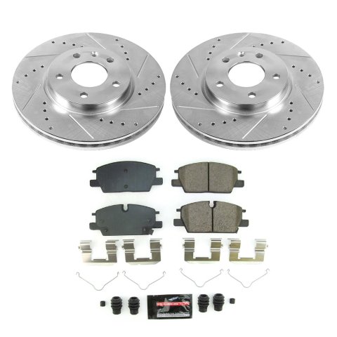 Power Stop 2021 Chevrolet Malibu Front & Rear Z23 Evolution Brake Kit (1x psbK7722, 1x psbK8738) thumbnail 3