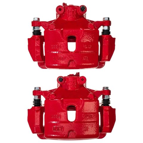 PowerStop Z23 Evolution Sport Brake Upgrade Kits with Calipers for 2016-2019 OPTIMA, SONATA - KC7509 Disc Kits, Calipers, Cross-drilled/Slotted Rotors, Red Calipers, Front, Hyundai, Kia, Kit thumbnail 6
