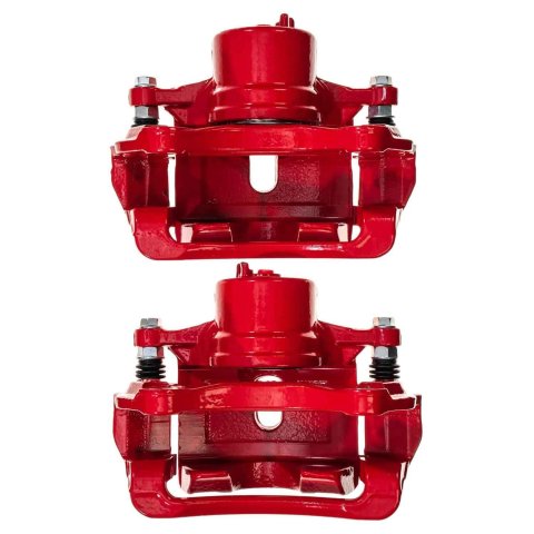PowerStop Z23 Evolution Sport Brake Upgrade Kits with Calipers for 2016-2019 OPTIMA, SONATA - KC7509 Disc Kits, Calipers, Cross-drilled/Slotted Rotors, Red Calipers, Front, Hyundai, Kia, Kit thumbnail 8