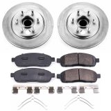 Power Stop 06-08 Lincoln Mark LT Front Z17 Coated Brake Kit (2x psbAR8594EVC, 1x psb17-1011) thumbnail 1