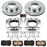 Power Stop 03-07 Toyota Land Cruiser Front Autospecialty Kit w/Cals (1x psbL2768, 1x psbL2769, 2x psbJBR735, 1x psb16-772) thumbnail 1