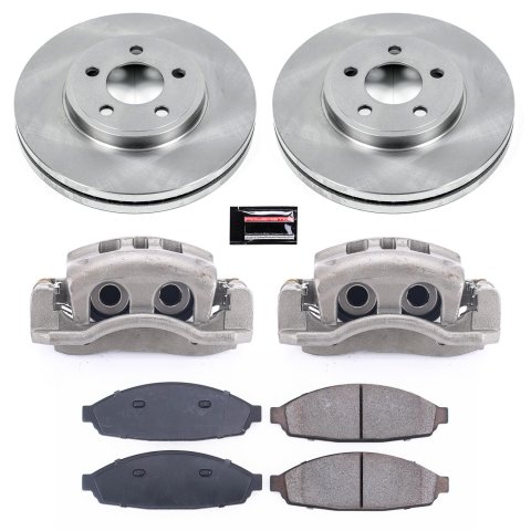 Power Stop 03-04 Mercury Marauder Front Autospecialty Kit w/Cals (2x psbAR8164, 1x psbL4840, 1x psbL4841, 1x psb16-931)
