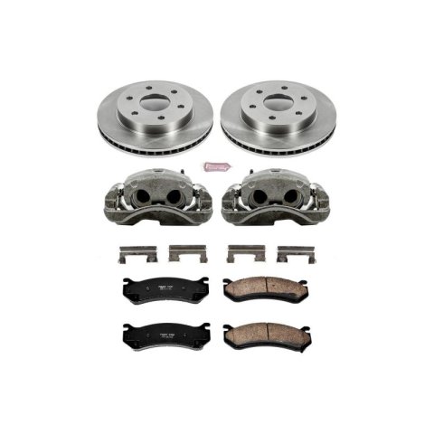 Power Stop 00-06 GMC Yukon XL 1500 Front Autospecialty Kit w/Cals (1x psbL4728, 1x psbL4729, 2x psbAR8640, 1x psb16-785) thumbnail 1