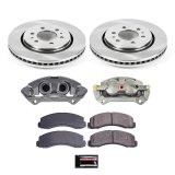 PowerStop Z17 Evolution Plus Stock Replacement Brake Kits with Calipers for 2010-2021 EXPEDITION, NAVIGATOR, 2010-2011 F-150 - KCOE3167 Disc Kit, Replacement, Front, Solid Surface Rotors, Ford, Lincoln, Kit thumbnail 2