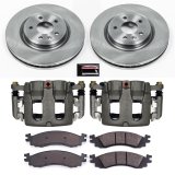 Power Stop 2010 Ford Taurus Front Autospecialty Kit w/Cals (1x psbL5214, 1x psbL5215, 2x psbAR8194, 1x psb16-1158) thumbnail 1