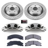 Power Stop 11-19 GMC Sierra 3500 HD Rear Autospecialty Kit w/Cals (1x psbL5306, 1x psbL5307, 2x psbAR82155, 1x psb16-1411) thumbnail 1