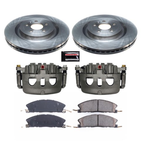 Power Stop 13-19 Lincoln MKT Front Autospecialty Kit w/Cals (1x psbL5468, 1x psbL5469, 2x psbAR85141, 1x psb16-1611) thumbnail 2