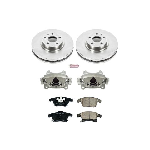 Power Stop 13-16 Lincoln MKZ Front Autospecialty Kit w/Cals (1x psbL5474, 1x psbL5475, 2x psbAR85150, 1x psb16-1653) thumbnail 2