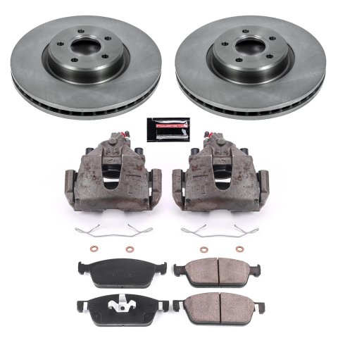 Power Stop 17-19 Ford Escape Front Autospecialty Kit w/Cals (1x psbL5482, 1x psbL5483, 2x psbEBR897, 1x psb16-1978) thumbnail 2