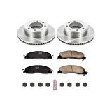 PowerStop Z17 Evolution Plus Stock Replacement Brake Kits KOE5411 Rotors/Pads, Solid Surface, Iron, Natural Finish, Dodge, Ram, Front, Kit thumbnail 5